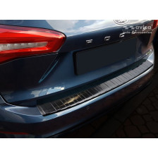 Zwart RVS Achterbumperprotector  Ford Focus IV Kombi 2018- 'Ribs'