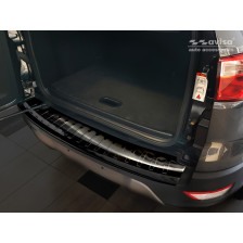Zwart RVS Achterbumperprotector  Ford Ecosport II Facelift 2017- incl. ST-Line 'Ribs'