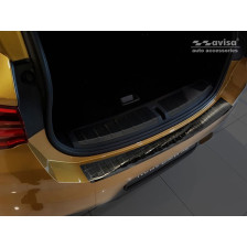 Zwart RVS Achterbumperprotector  BMW X2 F39 M-Pakket 2018- 'Ribs'