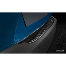 Zwart RVS Achterbumperprotector passend voor Mazda CX-3 2015- 'Ribs'