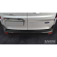 Zwart RVS Achterbumperprotector  Ford Tourneo Connect/Transit Connect 2014-2017 & FL 2017- 'Ribs'