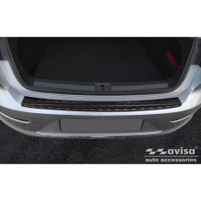 Zwart RVS Achterbumperprotector  Volkswagen Arteon Shooting Brake incl. eHybrid 2020- 'Ribs'