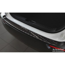 Zwart RVS Achterbumperprotector  Mazda MX-30 2020- - 'Ribs'