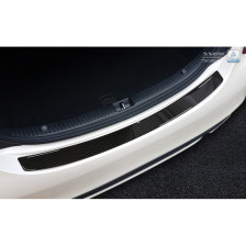 Carbon Achterbumperprotector passend voor Mercedes CLS (C218) 2014-2018 Zwart Carbon