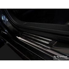3D Zwart Carbon Instaplijsten  Volkswagen Tiguan II 2016-/Arteon 2017- & Shooting Brake 2020-/Passat Sedan&Variant 2014-/Golf Sportsvan 2014- incl. Facelifts - 2-Delig - (achterdeuren)