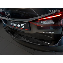Echt 3D Carbon Achterbumperprotector passend voor Mazda 6 III GJ combi 2012-