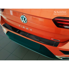 Echt 3D Carbon Achterbumperprotector  Volkswagen T-Roc 2017- incl. Cabrio