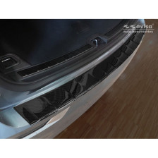 Echt 3D Carbon Achterbumperprotector passend voor Volvo XC60 II 2017-2021- & FL 2021- incl. R-Design
