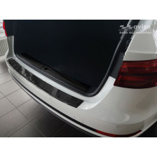 Echt 3D Carbon Achterbumperprotector passend voor Audi A4 (B9) Avant 2015-