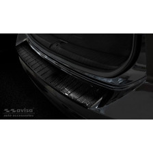 Echt 3D Carbon Achterbumperprotector passend voor Volkswagen Touran III 2015- incl. R-Line 'Ribs'