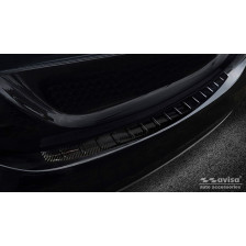 Echt 3D Carbon Achterbumperprotector passend voor Mercedes C-Klasse W205 Sedan 2014-2019 & FL 2019-2021 'Ribs'