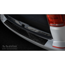 Echt 3D Carbon Achterbumperprotector passend voor Volkswagen Transporter T6 2015- (met achterklep) 'Ribs'