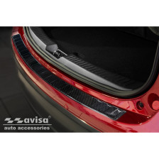 Echt 3D Carbon Achterbumperprotector passend voor Mazda CX-5 2012-2017 'Ribs'