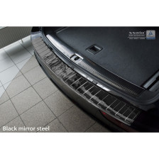 Zwart-Chroom RVS Achterbumperprotector  Audi Q5 2008-2012 & 2012- 'Ribs'