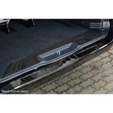 Zwart-Chroom RVS Achterbumperprotector  Mercedes Vito / V-Klasse 2014- 'Ribs'