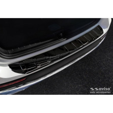 Zwart-Chroom RVS Achterbumperprotector passend voor Mercedes GLB (X247) 2019- 'Ribs'