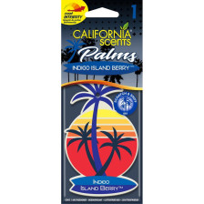 California Scents Palm Tree Luchtverfrisser - Indigo Island Berry - 1 stuk