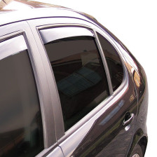Zijwindschermen Master Dark (achter)  Peugeot 207 5 deurs 2006-2012