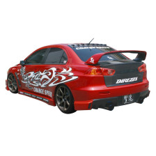 Chargespeed Achterbumperskirt  Mitsubishi Lancer Evo X CZ4A HalfType (FRP)