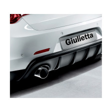 Achterbumperskirt (Diffuser)  Alfa Romeo Giulietta 2010- (Enkele uitlaat links) (ABS)