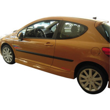 Sideskirts  Peugeot 207 2006- 'Type A' (ABS)