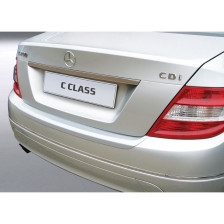 ABS Achterbumper beschermlijst passend voor Mercedes C-Klasse W204 Sedan 2007-2011 Zilver