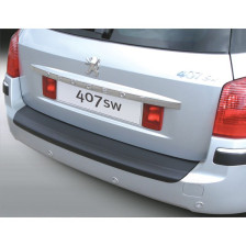 ABS Achterbumper beschermlijst passend voor Peugeot 407 SW -2009 Zwart