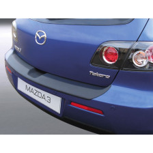 ABS Achterbumper beschermlijst passend voor Mazda 3 HB 5 deurs 2006-2009 excl. Sport Zwart