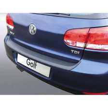 ABS Achterbumper beschermlijst passend voor Volkswagen Golf VI 2008-2012 Zwart