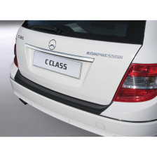 ABS Achterbumper beschermlijst passend voor Mercedes C-Klasse W204 Kombi 2007-2011 (excl. AMG) Zwart
