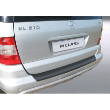 ABS Achterbumper beschermlijst passend voor Mercedes-Benz ML 2001-2005 Zwart