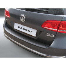 ABS Achterbumper beschermlijst passend voor Volkswagen Passat 3C Variant Facelift 2011-2014 (excl. Alltrack) Zwart