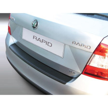 ABS Achterbumper beschermlijst passend voor Skoda Rapid 4 deurs 2012- Zwart