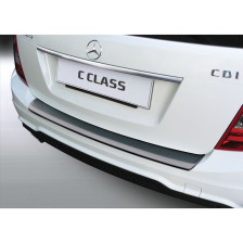 ABS Achterbumper beschermlijst passend voor Mercedes C-Klasse W204 Estate 2011-2014 Zwart
