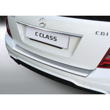ABS Achterbumper beschermlijst passend voor Mercedes C-Klasse W204 Estate 2011-2014 'Brushed Alu' Look