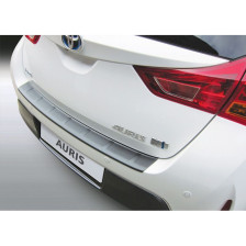 ABS Achterbumper beschermlijst passend voor Toyota Auris 5 deurs 2013-8/2015 Zwart 'Ribbed'