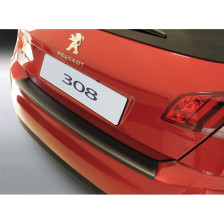 ABS Achterbumper beschermlijst passend voor Peugeot 308 HB 5 deurs 2014- Zwart