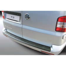ABS Achterbumper beschermlijst passend voor Volkswagen T5 Caravelle/Multivan 2012-2015 'Ribbed' (voor gespoten bumpers) Zwart