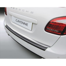ABS Achterbumper beschermlijst passend voor Porsche Cayenne 2010-2014 'Ribbed' Zwart