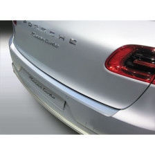 ABS Achterbumper beschermlijst passend voor Porsche Macan 4/2014- 'Brushed Alu' Look