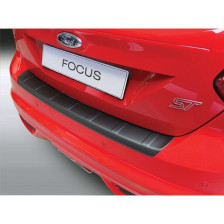 ABS Achterbumper beschermlijst passend voor Ford Focus HB 5 deurs 2011-2014 incl. ST 'Ribbed' Zwart