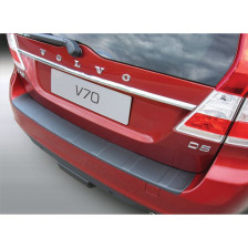 ABS Achterbumper beschermlijst passend voor Volvo V70 2013-2016 (excl. XC70) 'Ribbed' Zwart