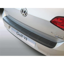 ABS Achterbumper beschermlijst passend voor Volkswagen Golf VII 3/5 deurs 2013-2019 'Ribbed' Zwart