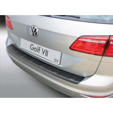 ABS Achterbumper beschermlijst passend voor Volkswagen Golf VII Sportsvan 2014-2020 'Ribbed' Zwart