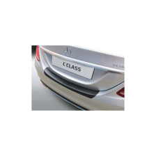 ABS Achterbumper beschermlijst passend voor Mercedes C-Klasse W205 Sedan 3/2014-6/2021 Zwart