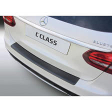 ABS Achterbumper beschermlijst passend voor Mercedes C-Klasse W205 Kombi 6/2014-6/2021 Zwart