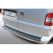 ABS Achterbumper beschermlijst passend voor Volkswagen Transporter T6 Caravelle/Multivan 9/2015- met achterdeuren Zwart