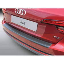 ABS Achterbumper beschermlijst passend voor Audi A4 Avant Allroad 10/2015-9/2018 Zwart