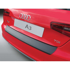 ABS Achterbumper beschermlijst passend voor Audi A3/S3 8V 3-deurs 6/2012-10/2017 Zwart