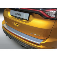 ABS Achterbumper beschermlijst passend voor Ford Edge 2016-2018 'Ribbed' Zilver